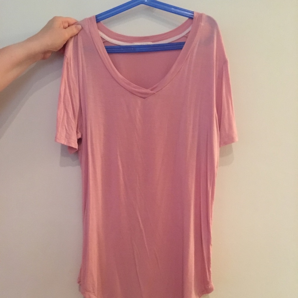 Soft loose pink shirt